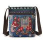 Lady Crossbody Shoulder Bag, Phone Purse Handbag, Ethnic Style Embroidered Messenger Bag, Retro Small Canvas Bag