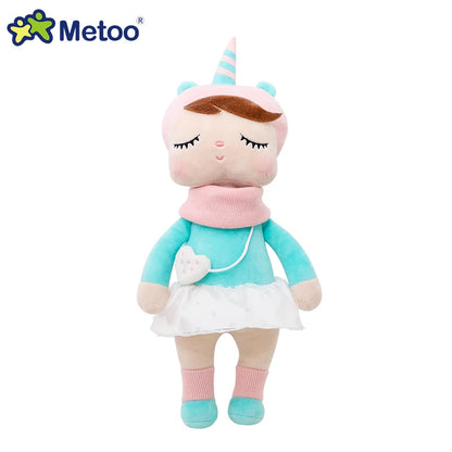 Original Metoo 33cm Angela Plush Doll Kawaii Rabbit And Cute Unicorn Fox toy Boy Girl Birthday Gift For Kids Toys
