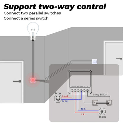 Smart Switch Module WiFi ZigBee Tuya Smart Life App Remote DIY Delay Support 2-way Control with Alexa Google Home Voice Control