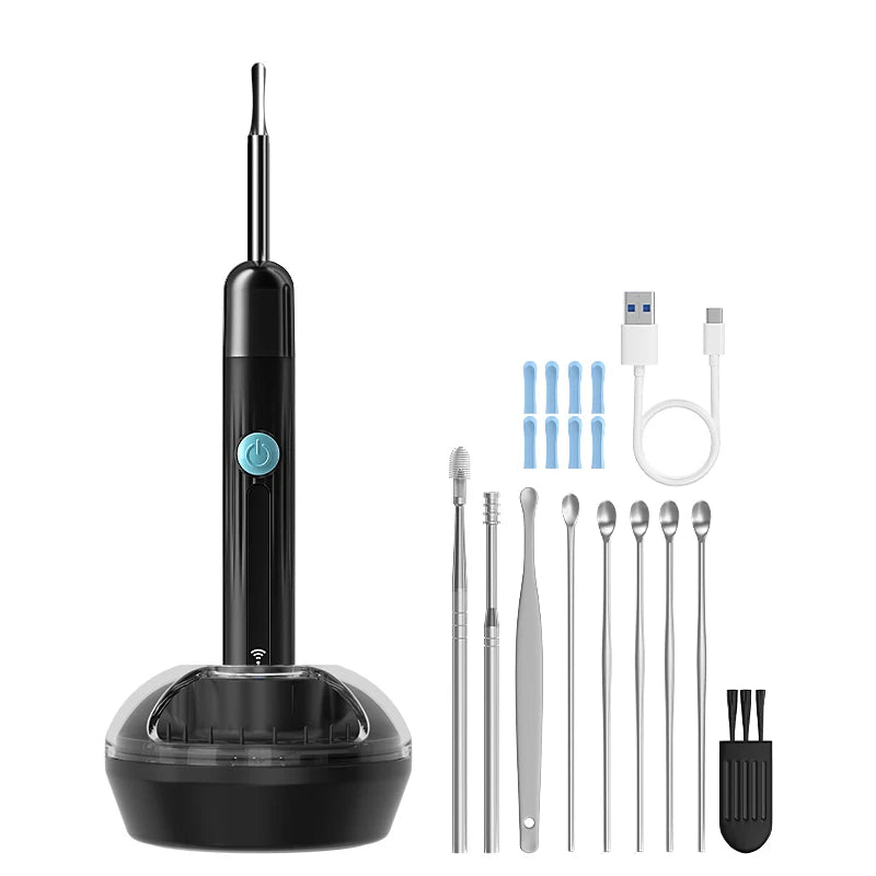 Visual WiFi Otoscope Camera 4.2mm 1080P HD Ear Picker for IOS/Android Ear Cleaning Wireless Endoscope with Ear Wax Removal Tools