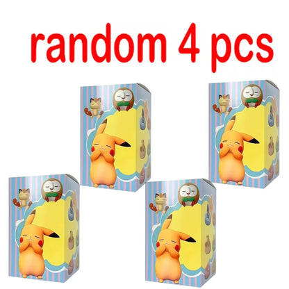 1-9pcs Anime Pokémon Eevee Figure Blind Box Toy Multi Form Series PVC Model Desktop Decoration Birthday Halloween Christmas Gift