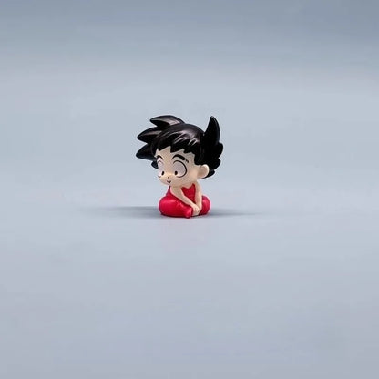 Dragon Ball Anime Figure Son Goku Master Roshi Piccolo Krillin Q Version Figure Model Toy Pvc Car Decoration Collection Gifts