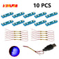 10PCS 0.8mm Pin RGB LED For LEGO Building Blocks USB Lamp DIY Street Light City Electric Decorate 1X1 Brick Compatible All Brand