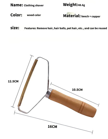 Wooden Epilator Sweater Clothes Shaver Fabric Clothes Sweater Lint Removers Manual Portable Wooden Lint Trimmer Comb Shaver