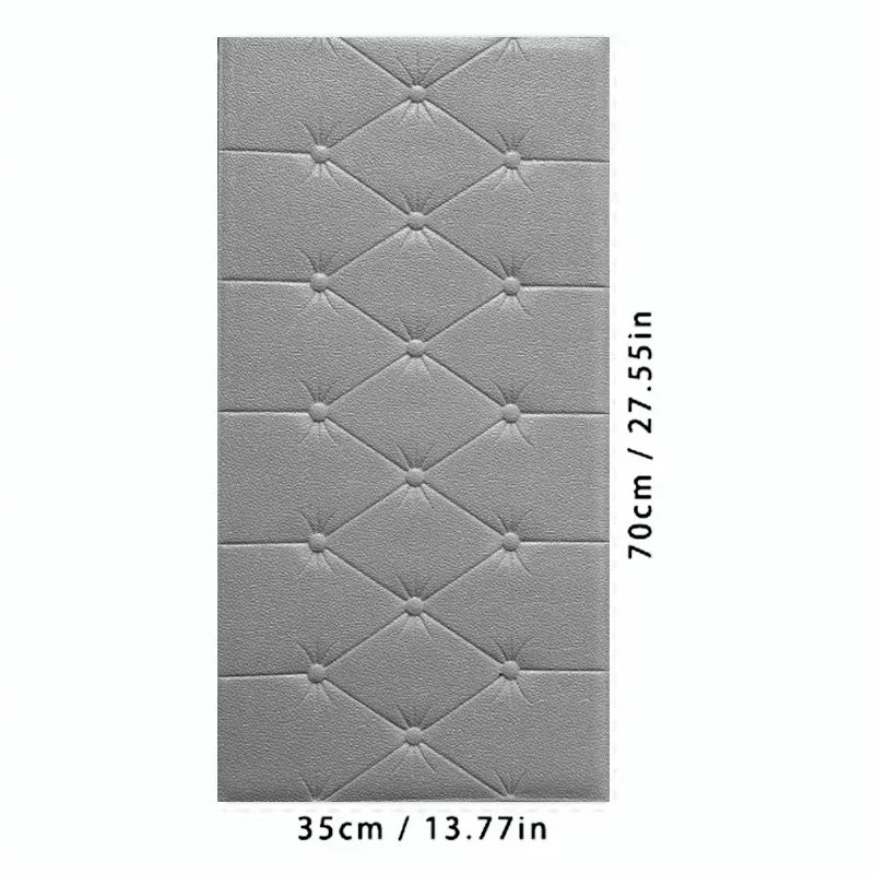 Self adhesive anti-collision soft foam pad 3D tatami thick wall sticker wallpaper for children's bedroom living room wall pad