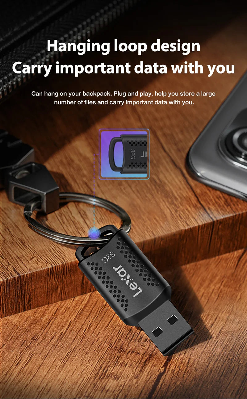 Original Lexar JumpDrive V400 USB 3.2 Stick 32GB 64GB 128GB 256GB USB Pen Drive Memory Stick U Disk For Computer