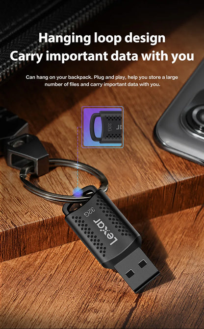 Original Lexar JumpDrive V400 USB 3.2 Stick 32GB 64GB 128GB 256GB USB Pen Drive Memory Stick U Disk For Computer