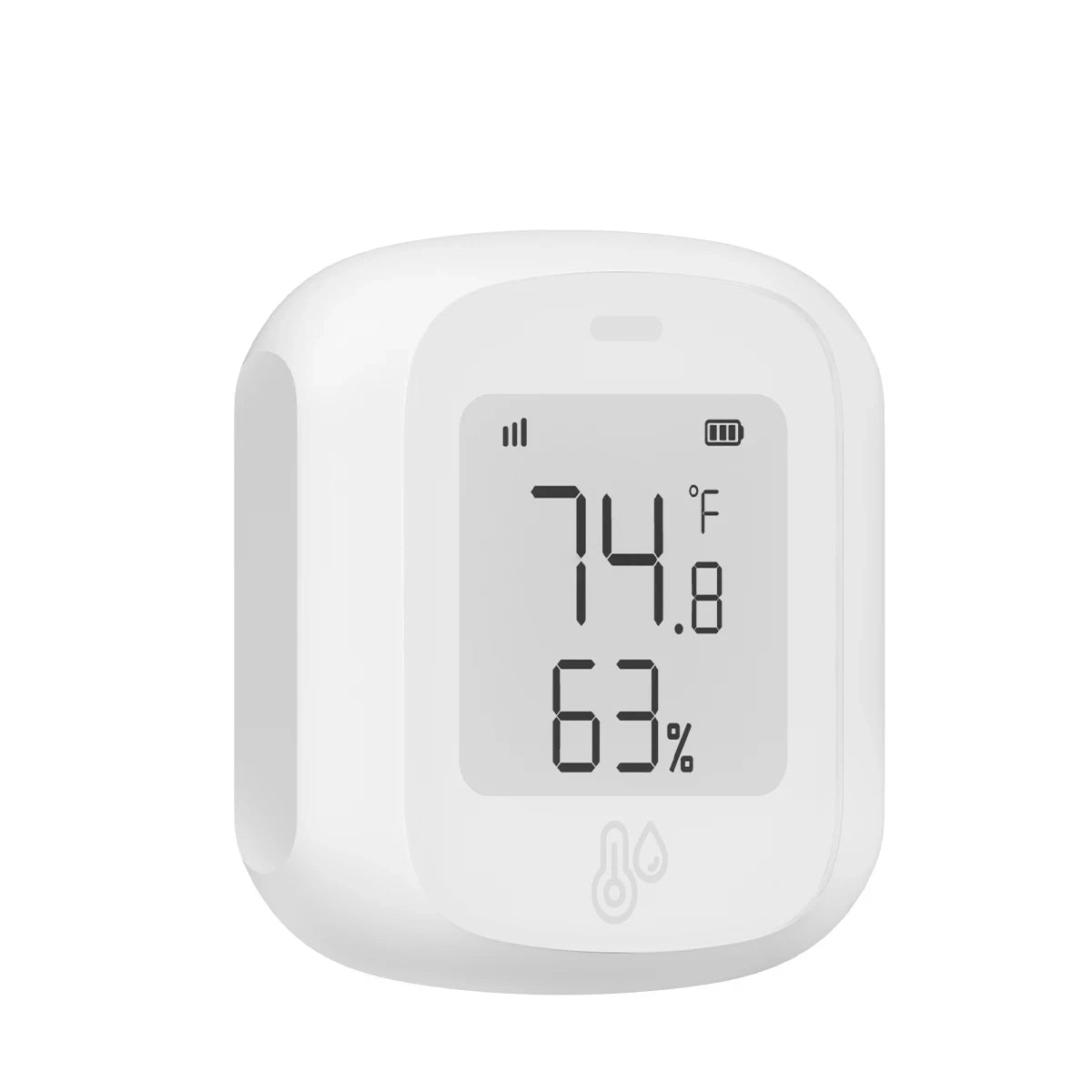 HOMEFISH Smart WiFi/Zigbee Temperature and Humidity Sensor Hygrometer Thermometer with LCD Display Support Alexa Google Home