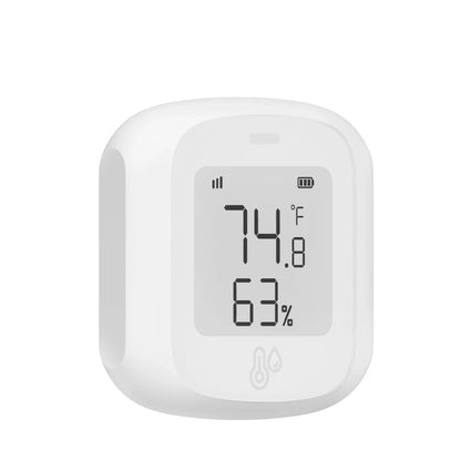 HOMEFISH Smart WiFi/Zigbee Temperature and Humidity Sensor Hygrometer Thermometer with LCD Display Support Alexa Google Home