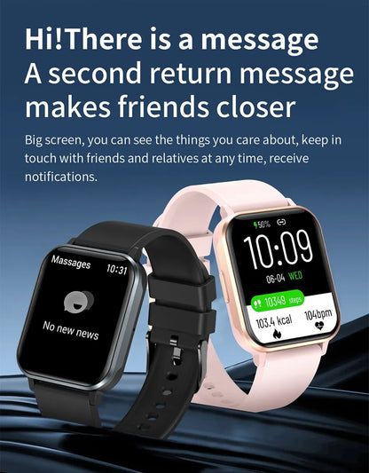 LIGE Women Smart Watch I68 Waterproof Bluetooth Call Watch for Women Smartwatch Ladies Sport Fitness Tracker Watches Men Watch