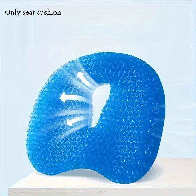 Gel U-shaped Seat Cushion, Comfortable Soft Ergonomic for Long Sitting, Multifunctional Chair Cushion