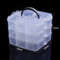 1 Pc Plastic Jewelry Box 5-28 Compartment Slot Organizer Storage Beads Container Adjustable Jewelry Storage Box Rectangle Case