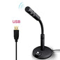 USB Desktop Microphone 3.5mm Omnidirectional PC Laptop Computer Mic for Computer Gaming Recording Chatting Singing Meeting