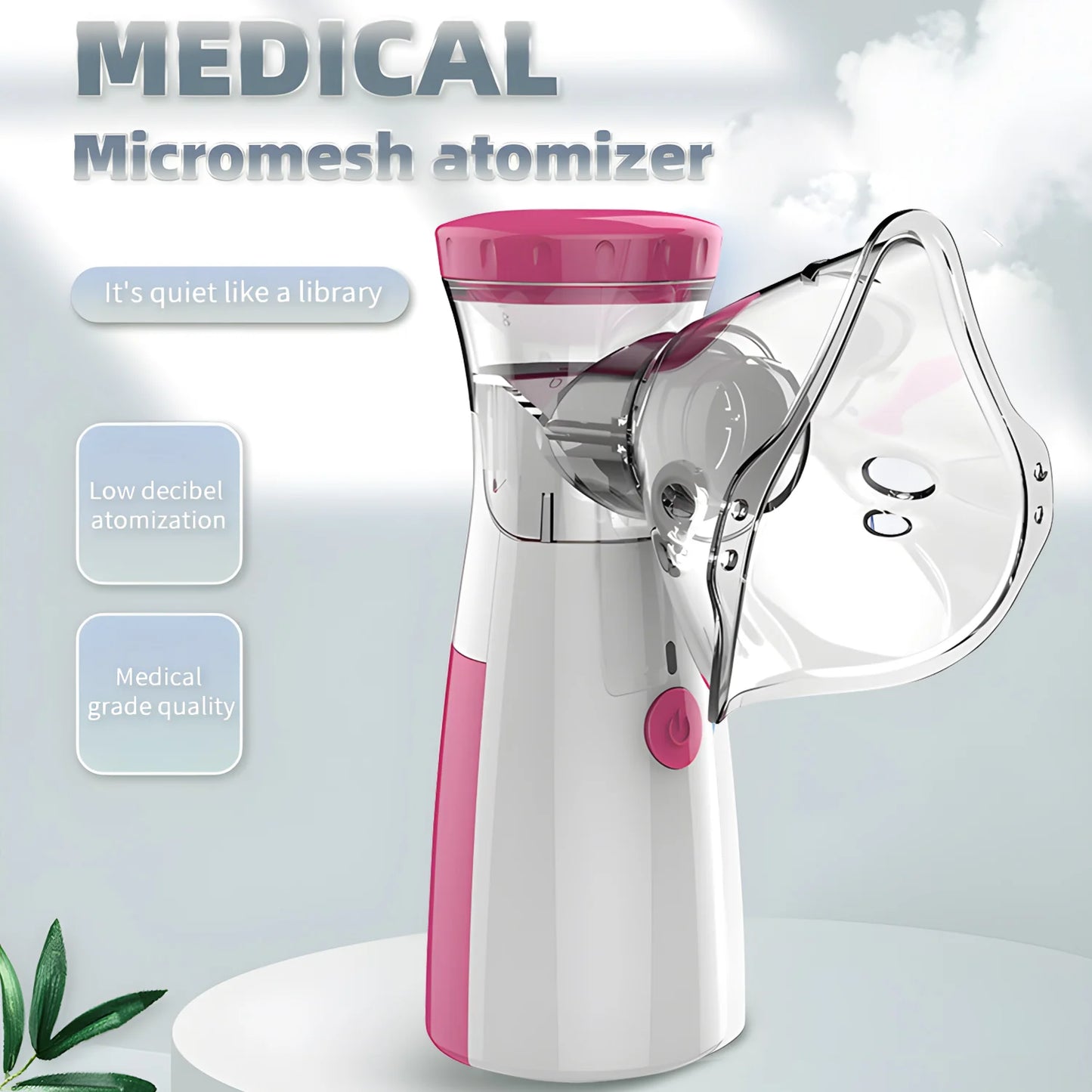 Medical Silent Mesh Nebulizer Handheld Asthma Ultrasonic Inhaler Atomizer For Adults Children Health Care Mini Healthy Humidifie