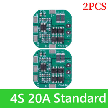 BMS 3S/4S 5A 10A 20A 25A 40A 60A Płytka zabezpieczająca ładowarkę do akumulatorów litowo-jonowych 18650 do wiertarki 12 V z funkcją wzmocnienia/balansu