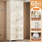 Foldable Baby Closet Plastic Infant Wardrobe Children's Clothing Storage Cabinet for Home Bedroom No Installation Needed