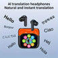 AI Real-time Translation Headset, 150 Language Translation. Translation Wireless Headphones, LCD Large-screen TWS In-ear ANC ENC