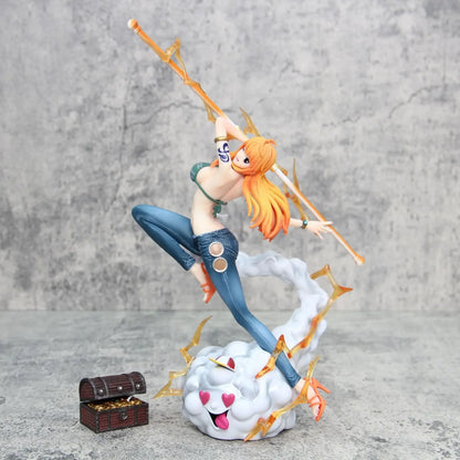 In stock 30cm One Piece Anime Figure Nami Action Figurine Hentai Pvc Statue Model Room Collection Decoration Toys Ornaments Gift