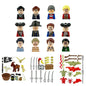 City Career 3D Building Block Dolls Toys Cartoon Character Models Mini Action Figures Educational Toys Children's Gifts