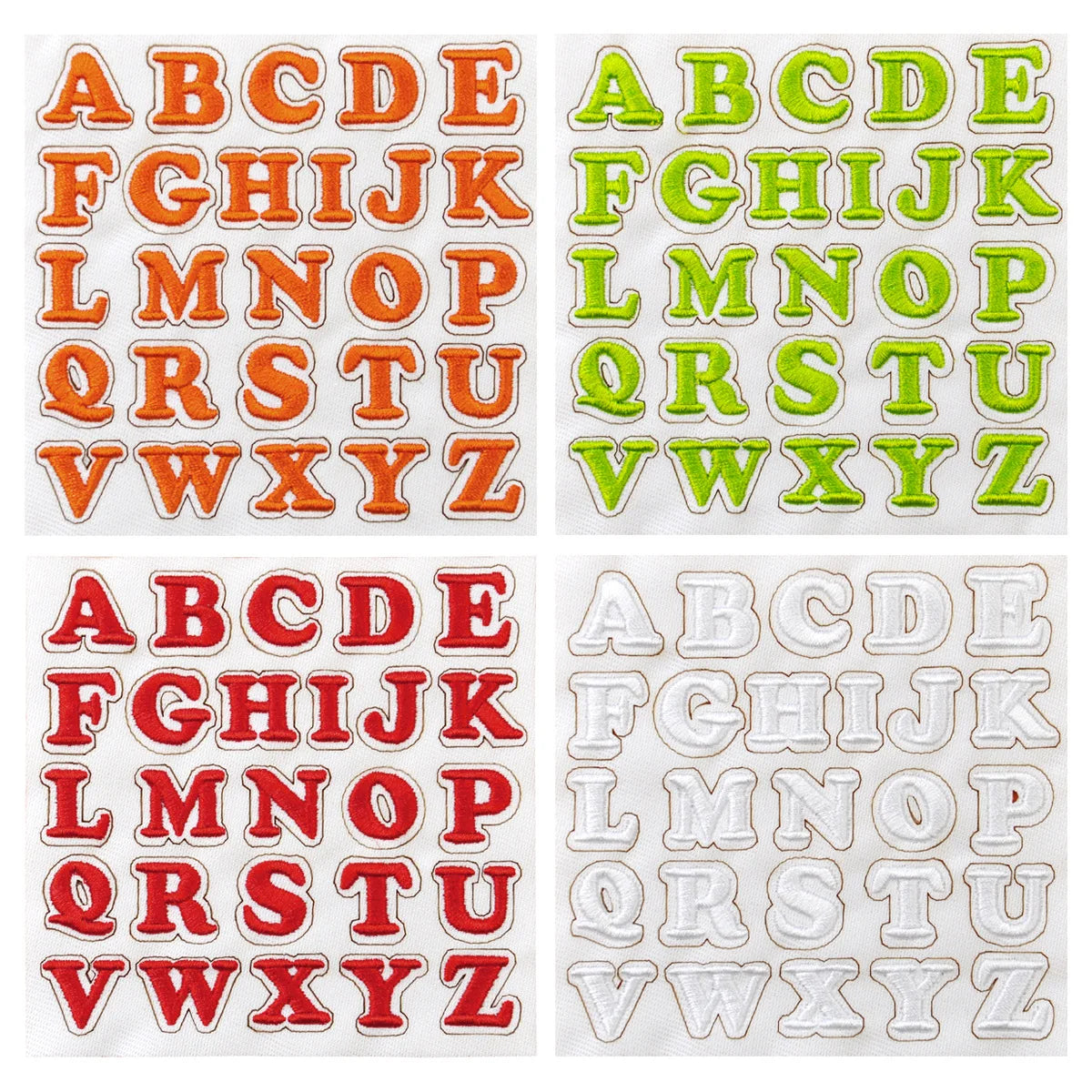26pcs Small Letter Embroidered Patches Self-Adhesive Fabric Stickers Patche For Fabric, Clothes, Hat, Socks, Jeans,Backpacks