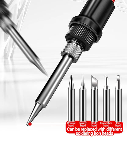 ANENG 60W Professional Electric Soldering Iron Adjustable Temperature SL106 EU/220V US/110V Welding Repair + M113 Multimeter Too