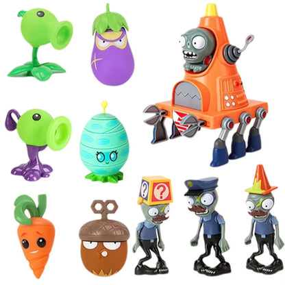 Plants VS Zombies 2 Playset Cactus Peashooter Coconut Cannon Genuine Game Scene Figure Ornaments Soft Silicone Birthday Gift boy