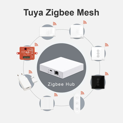 LoraTap Tuya Multi-mode WiFi ZigBee 3.0 Bluetooth Mesh Gateway Hub Bridge Wireless and Wired Smart Life App Remote Control