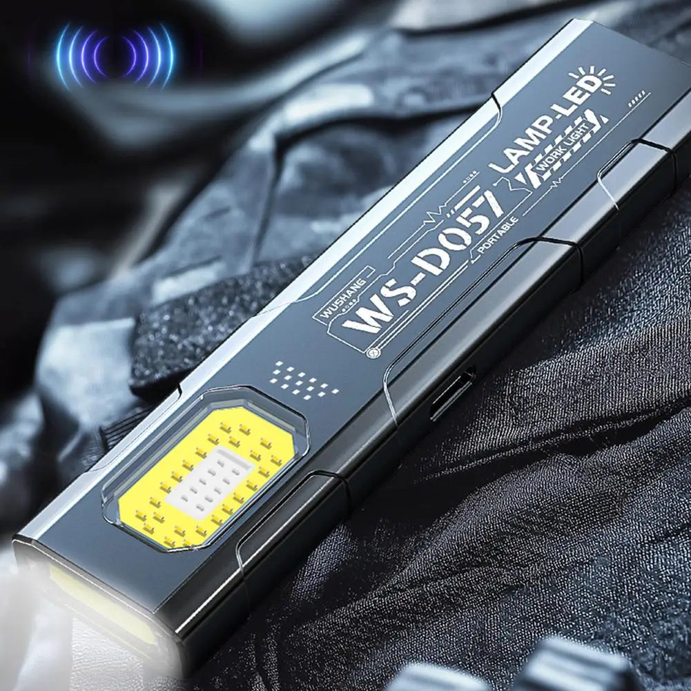 Keychain Flashlight USB-C Rechargeable 400mAh 550 Lumens Multifunctional Lighting Durable Mini Auto Repair Hat Clip Work Light