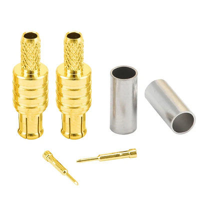 MCX MMCX RF Connector  Male/Female Straight Adapters RG316/RG174 Crimp Connectors for WiFi Antenna Applications
