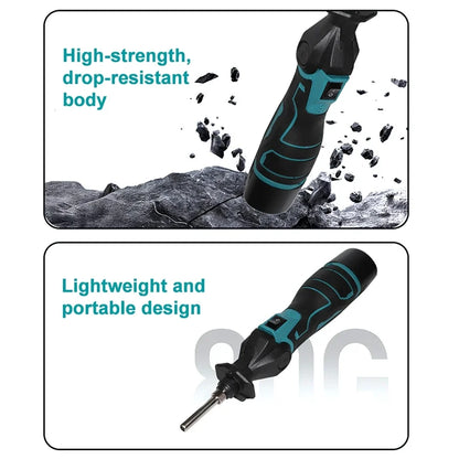 12V Cordless Soldering Iron 25W 0-400℃ Constant-Temperature Lithium-Ion Powered Electric Welding Gun with Battery & Charger