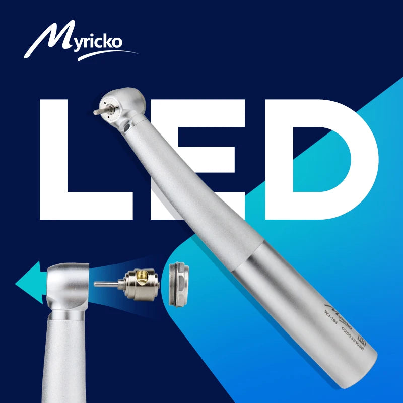 KAVO Type Dental Fiber Optic  LED Turbine Quick Coupling High Speed Handpiece  Air Turbine  3 Water Spray rotatio Type Handpiece