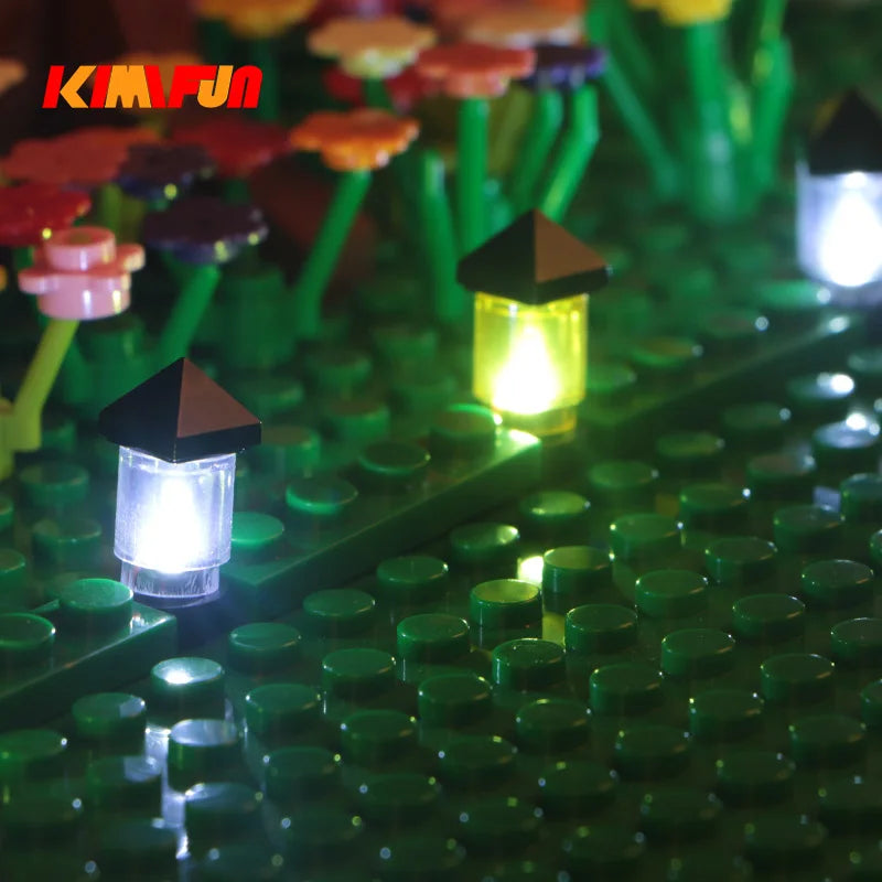 10PCS 0.8mm Pin RGB LED For LEGO Building Blocks USB Lamp DIY Street Light City Electric Decorate 1X1 Brick Compatible All Brand