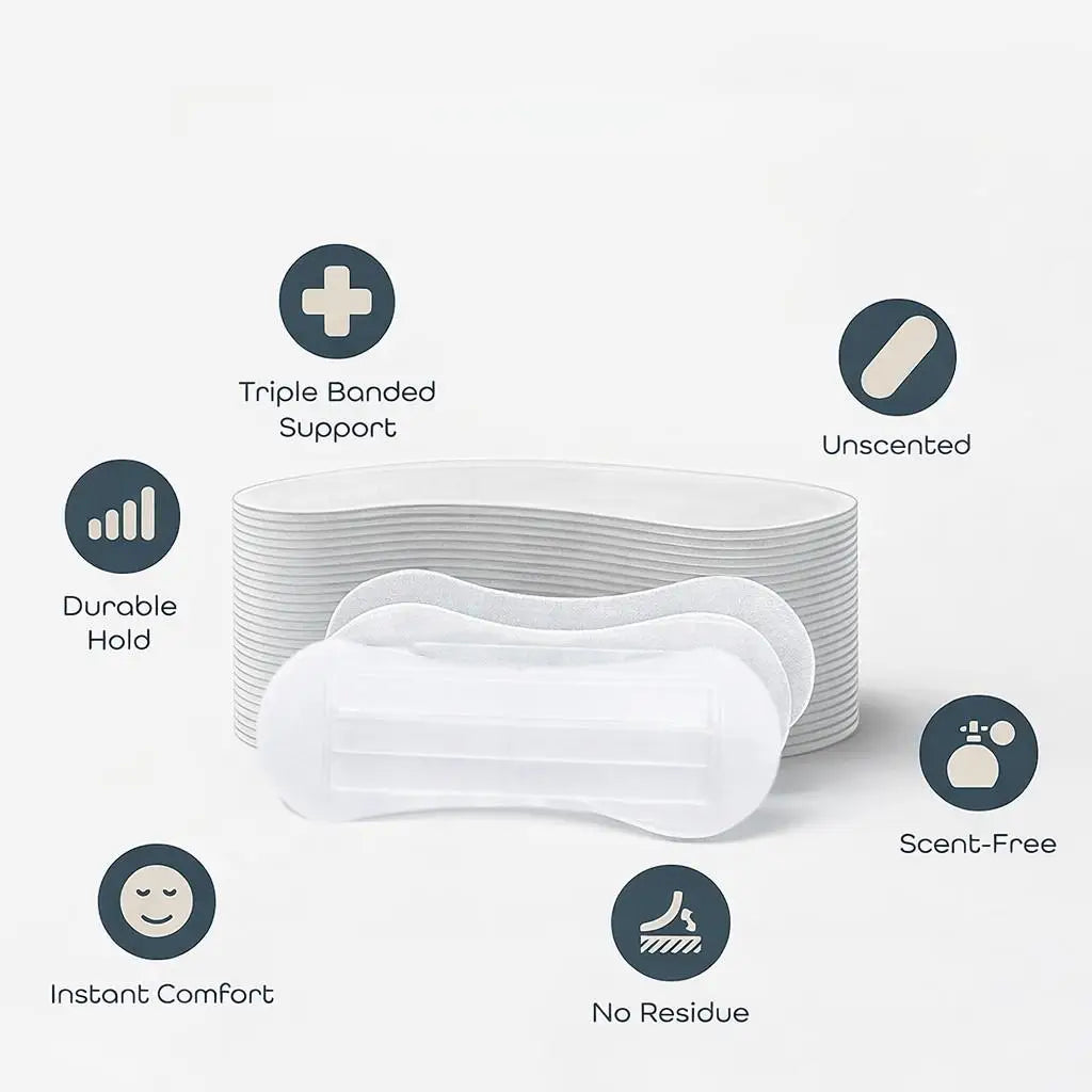 45-pack of sports nasal strips, super-effective nasal strips, improve breathing, non-invasive, help you breathe more smoothly.