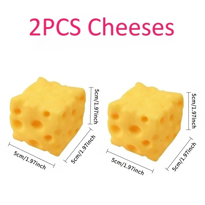 Giant Cheese Squeeze Toy Extra Large Size Cheese Squishy Fidget Toys Slow Rebound Shapeable Venting Ball for Adults Gifts