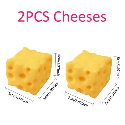 Giant Cheese Squeeze Toy Extra Large Size Cheese Squishy Fidget Toys Slow Rebound Shapeable Venting Ball for Adults Gifts