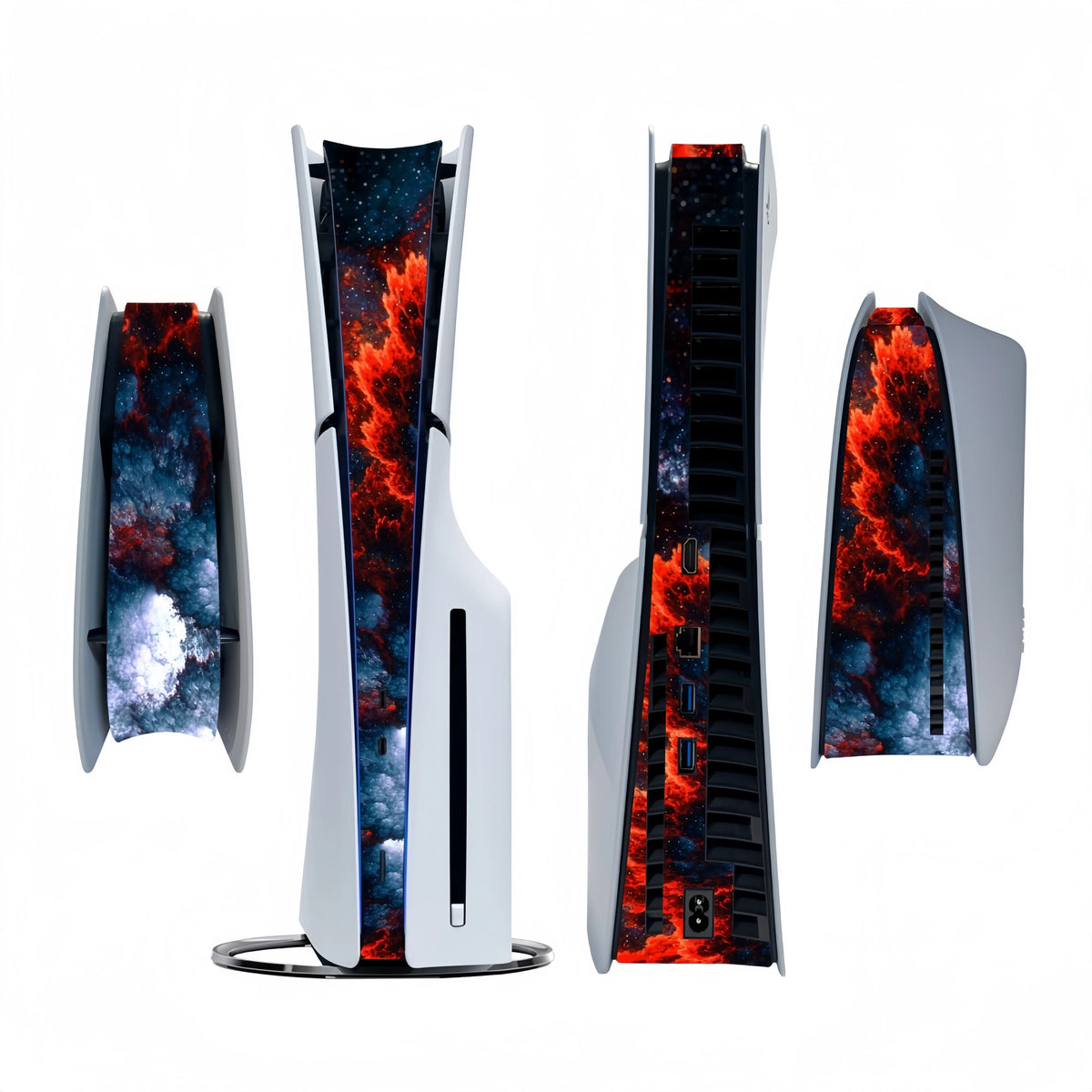 Decoration Strip Center Skin Sticker For PlayStation 5 Slim PS5 Slim Disc Version & Digital Version Console Middle Stickers Skin