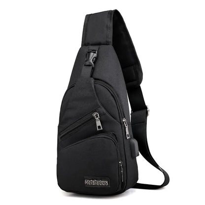 Chest Bag Men's One Shoulder Crossbody Bag Large Capacity Outdoor Sports Leisure Fashion Small Shoulder Bag Backpack Men's