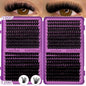 D Curl Individual Eyelash Clusters High Capacity Dense Eyelash Extension 8-16mm Suit for Different Makeup Beauty Long Lasting