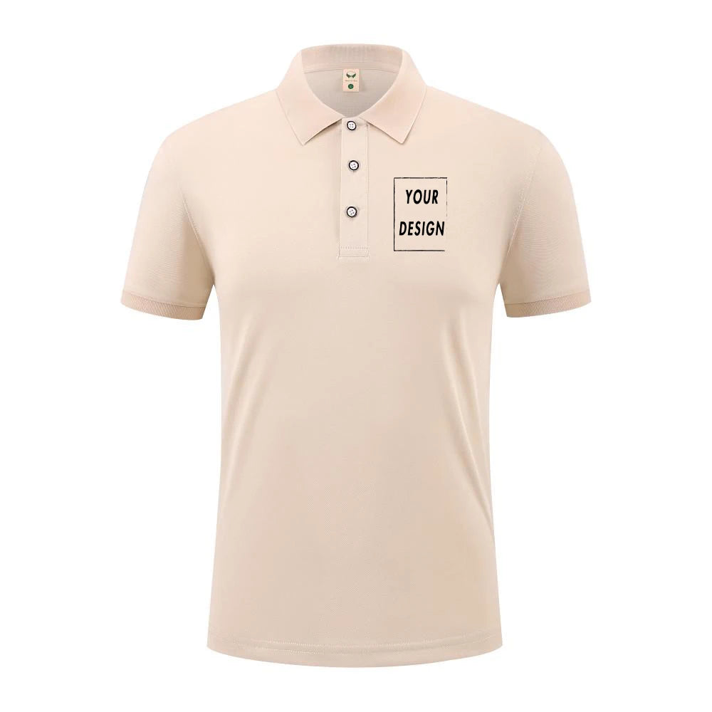 2025 Summer Causal Polo Shirt Custom Logo Printed Text Picture Brand Embroidery Personal Design Breathable Men And WomenTops