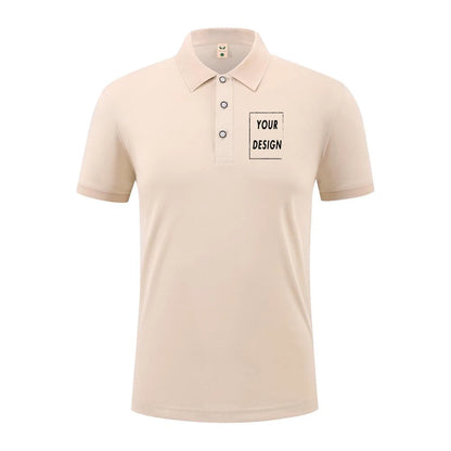 2025 Summer Causal Polo Shirt Custom Logo Printed Text Picture Brand Embroidery Personal Design Breathable Men And WomenTops