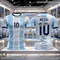 2026 Messi Football Fans Commemorative Jersey Quick Dry Breathable Casual Sports Soccer Shirt Short Sleeve Tee for Kids Adults