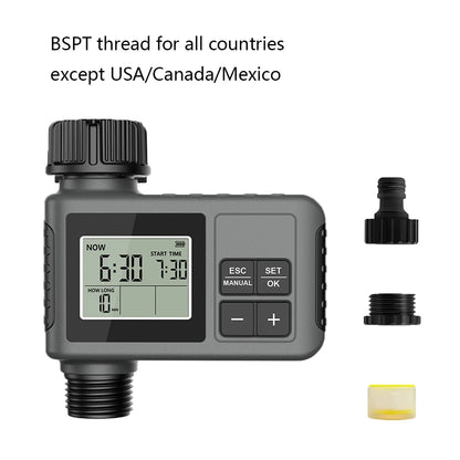 INSOMA Automatic Water Timer Intelligent Irrigation Watering System LCD Display IPX5 Sprinkler Timer Garden Programmer Equipment