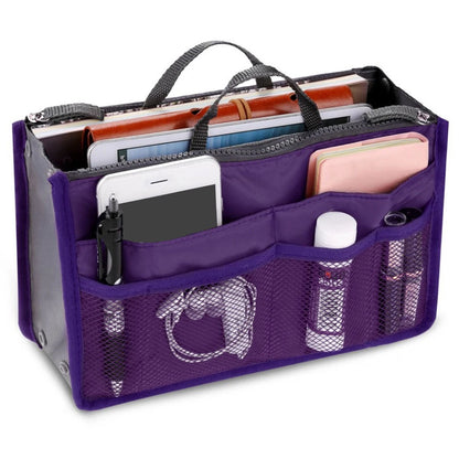 Multifunctional Bi-fold Storage Bag Large Capacity Makeup Bag with Mesh Grid Travel Storage Bag Mommy Bag Multi Pocket Cosmetic