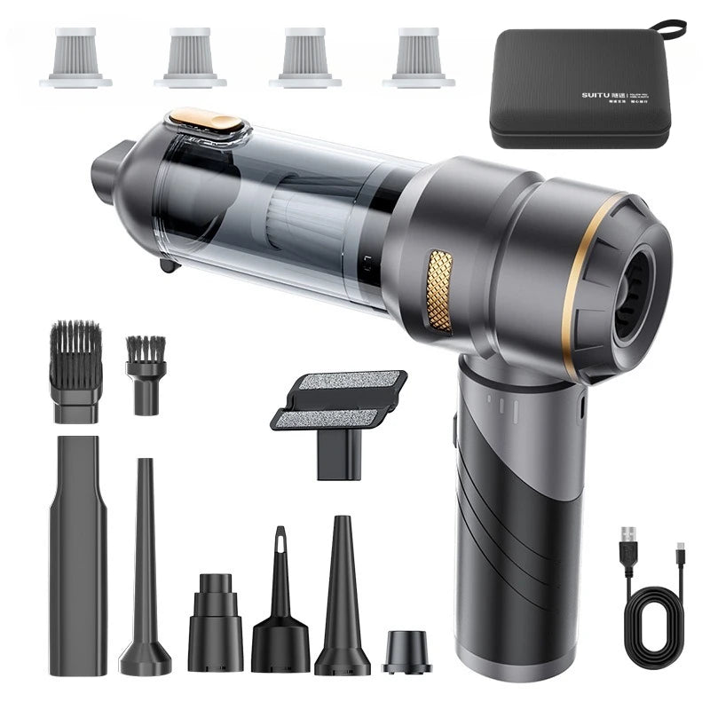 Portable Wireless Handheld Car Vacuum Cleaner Brushless High Power Air Duster Cleaner For Vehicle And Household Appliance