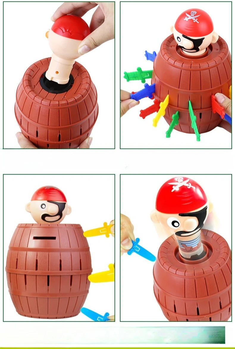 Pirate Board Game, Montessori Family Gathering Games, Childrens Funny Toy Cubes, Childrens Board Games Boys and Girls Gifts.