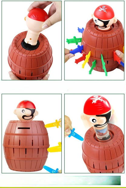 Pirate Board Game, Montessori Family Gathering Games, Childrens Funny Toy Cubes, Childrens Board Games Boys and Girls Gifts.