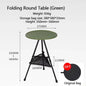 Telescopic Folding Round Table Outdoor Three-legged Dining Table Portable Aluminum Alloy Coffee Table Hike Picnic Liftable Table