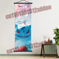 Pokemon Anime, Bulbasaur, Charizard, Eevee, Pikachu, Print Art White Canvas Scroll Painting Modern Room Decor Wall Art Painting