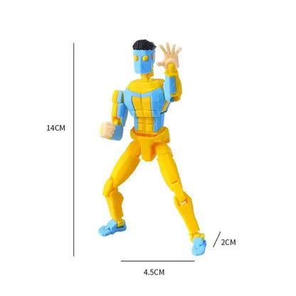 3d Printed Blue-Masked Invincible T13 Dummy13 Multi-Jointed Movable 3d Printed Shapeshift Toys Action Figure Custom Toy