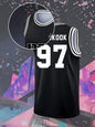 Men #92 Jersey Black Mesh Sleeveless Basketball Style Tank ARMY Fan Merch Casual Sport Streetwear Outfit